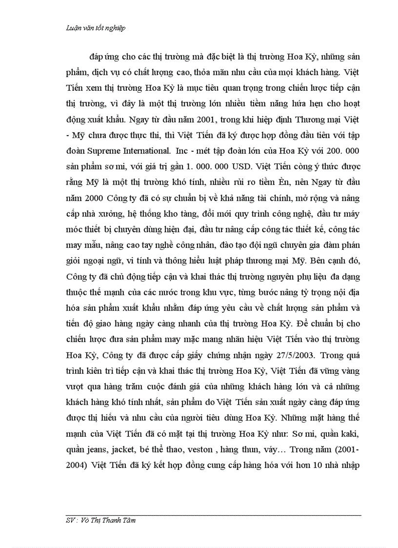 image for page Thúc đẩy xuất khẩu hàng dệt may vào thị trường Hoa Kỳ khi Việt Nam chưa gia nhập W T O và còn áp dụng hạn ngạch quota