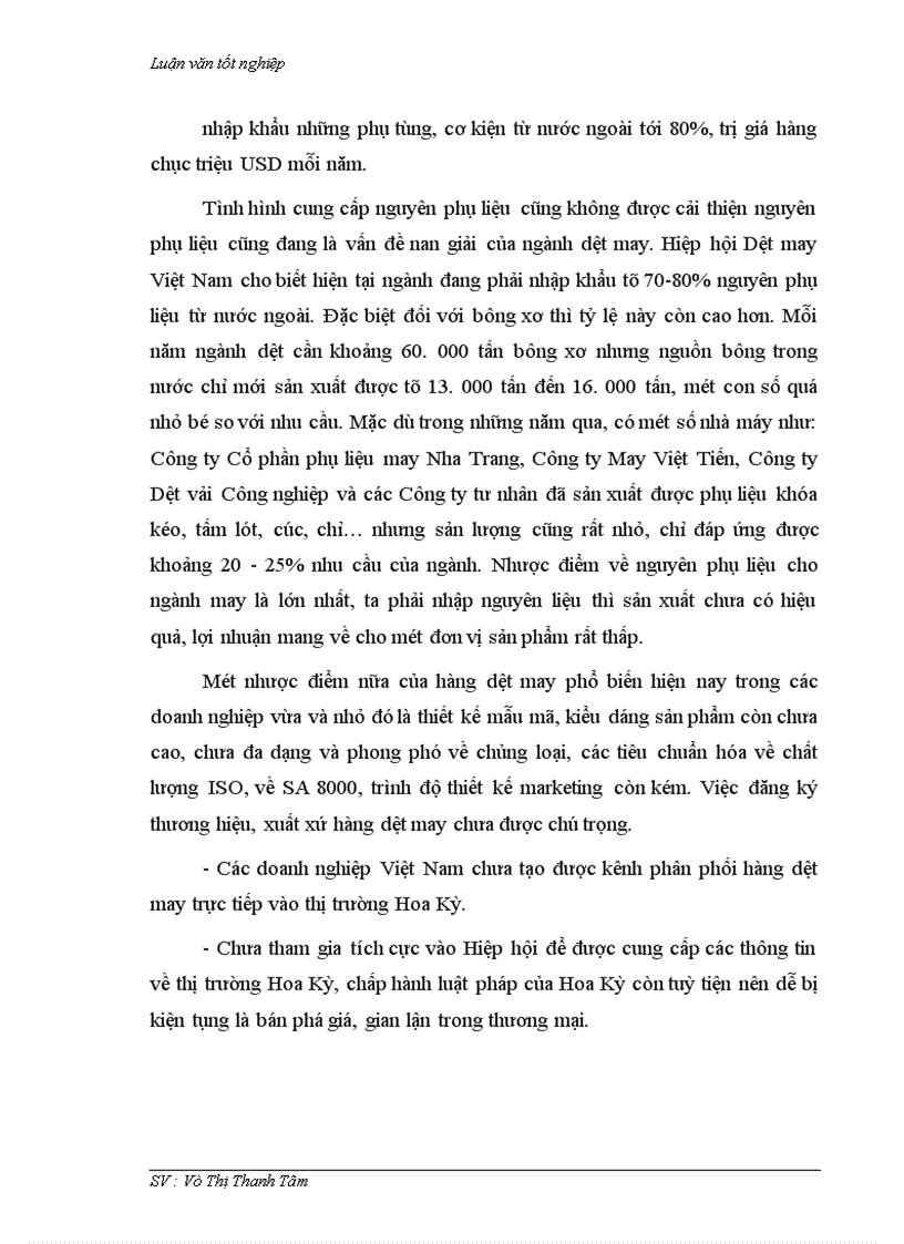 image for page Thúc đẩy xuất khẩu hàng dệt may vào thị trường Hoa Kỳ khi Việt Nam chưa gia nhập W T O và còn áp dụng hạn ngạch quota