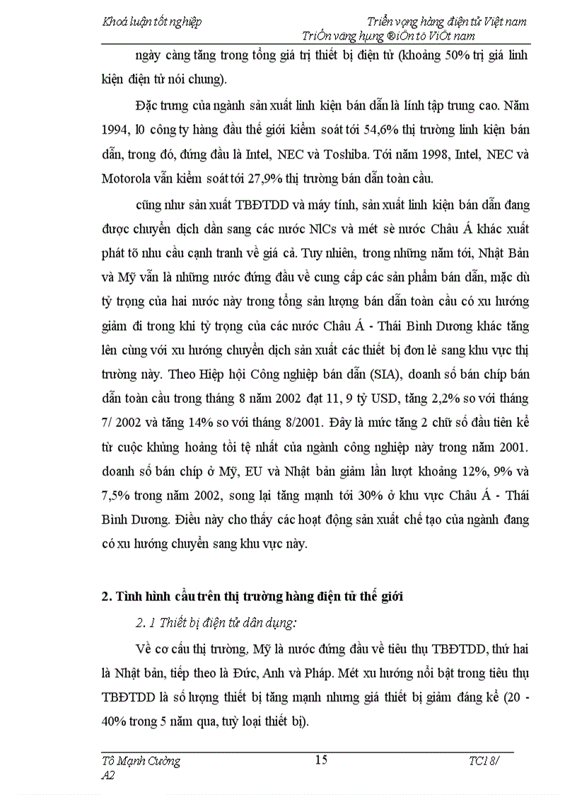 image for page Triển vọng hàng điện tử Việt nam