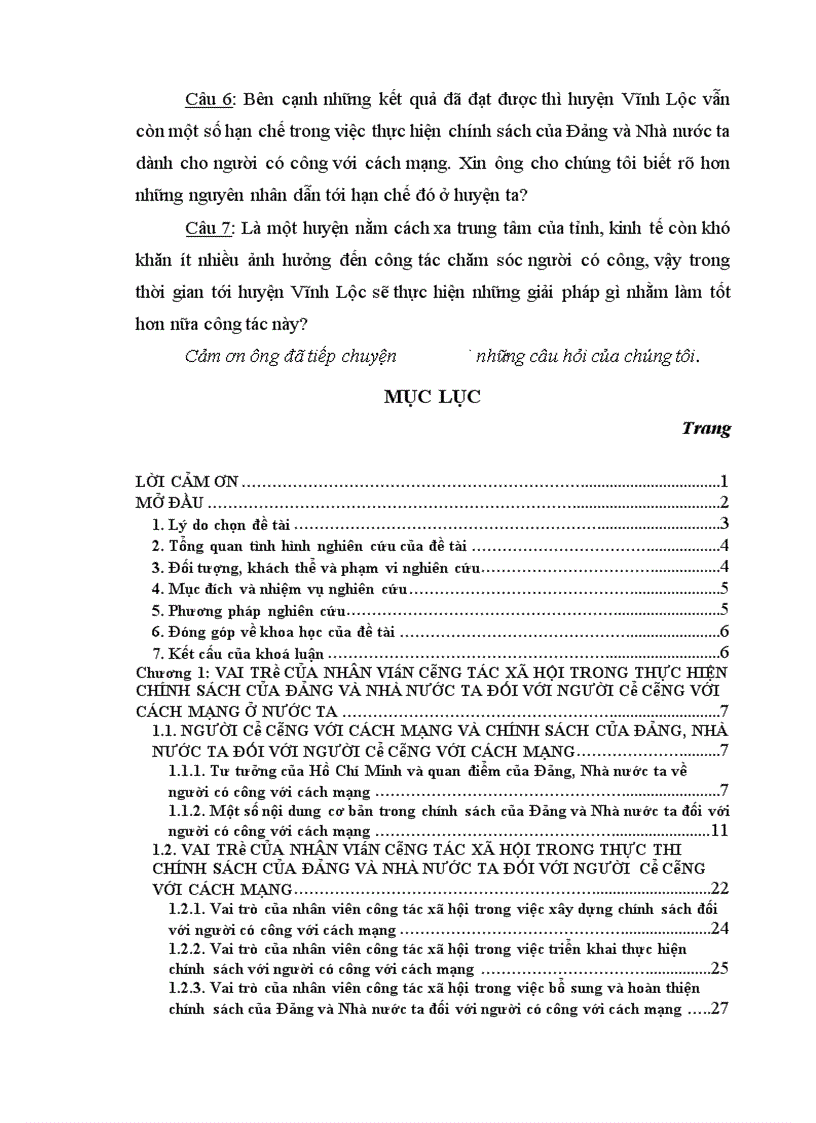 image for page Vai trò của nhân viên công tác xã hội trong nâng cao hiệu quả thực hiện chính sách của Đảng và Nhà nước ta đối với người có công với cách mạng ở huyện Vĩnh Lộc tỉnh Thanh Hoá hiện nay
