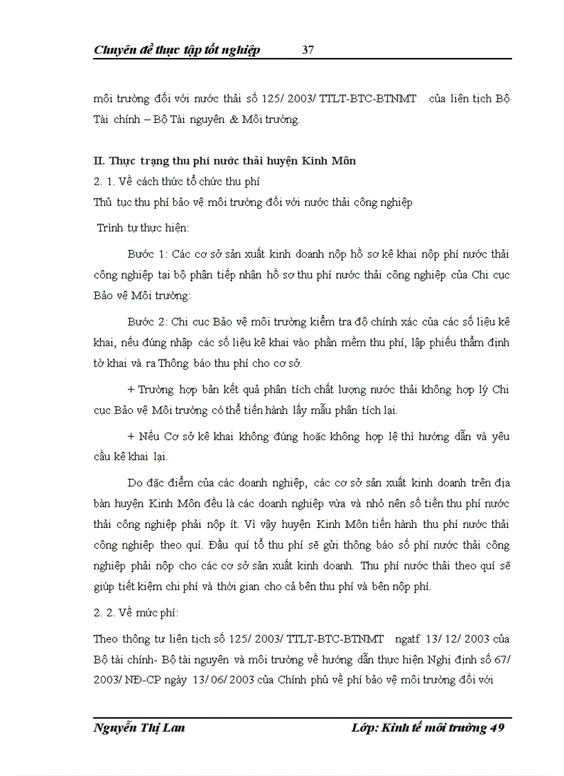image for page Nghiên cứu mô hình tính phí nước thải công nghiệp và đề xuất một số giải pháp nhằm nâng cao hiệu quả thu phí nước thải công nghiệp trên địa bàn huyện Kinh Môn