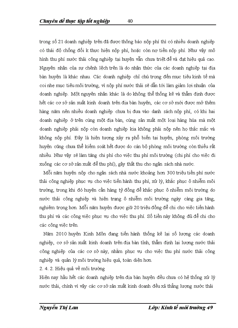 image for page Nghiên cứu mô hình tính phí nước thải công nghiệp và đề xuất một số giải pháp nhằm nâng cao hiệu quả thu phí nước thải công nghiệp trên địa bàn huyện Kinh Môn
