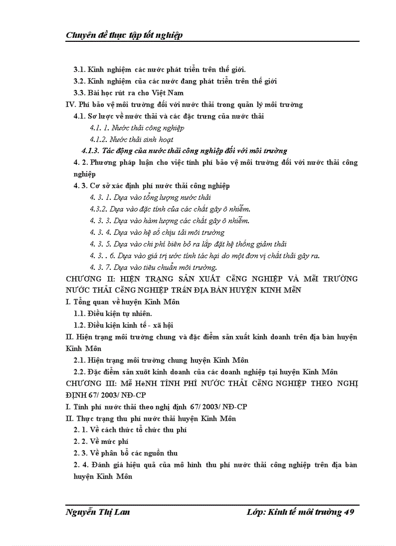 image for page Nghiên cứu mô hình tính phí nước thải công nghiệp và đề xuất một số giải pháp nhằm nâng cao hiệu quả thu phí nước thải công nghiệp trên địa bàn huyện Kinh Môn