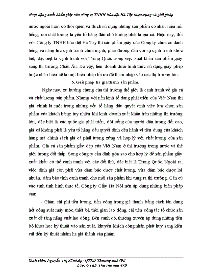 image for page Hoạt động xuất khẩu giày của công ty TNHH hóa dệt Hà Tây thực trạng và giải pháp