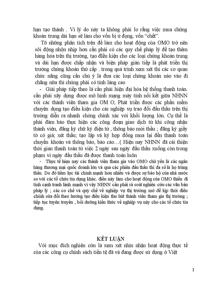 image for page Những giải pháp hoàn thiện và nâng cao hiệu quả sử dụng các công cụ chính sách tiền tệ ở Việt nam trong thời gian tới