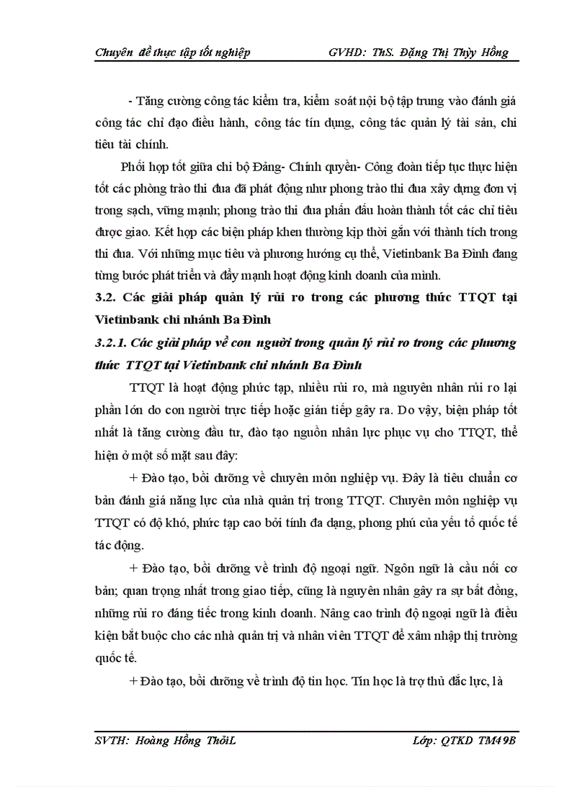 image for page Quản lý rủi ro trong các phương thức thanh toán quốc tế tại Ngân hàng Công thương Việt Nam chi nhánh Ba Đình