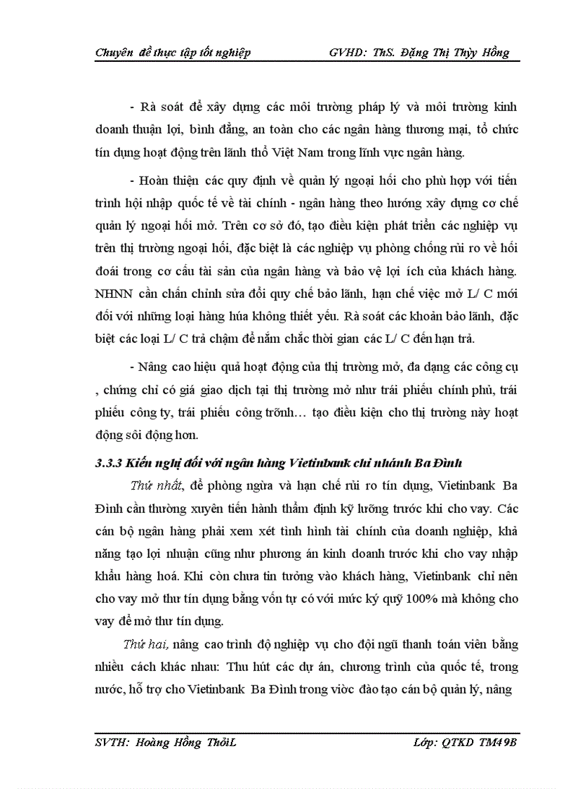 image for page Quản lý rủi ro trong các phương thức thanh toán quốc tế tại Ngân hàng Công thương Việt Nam chi nhánh Ba Đình
