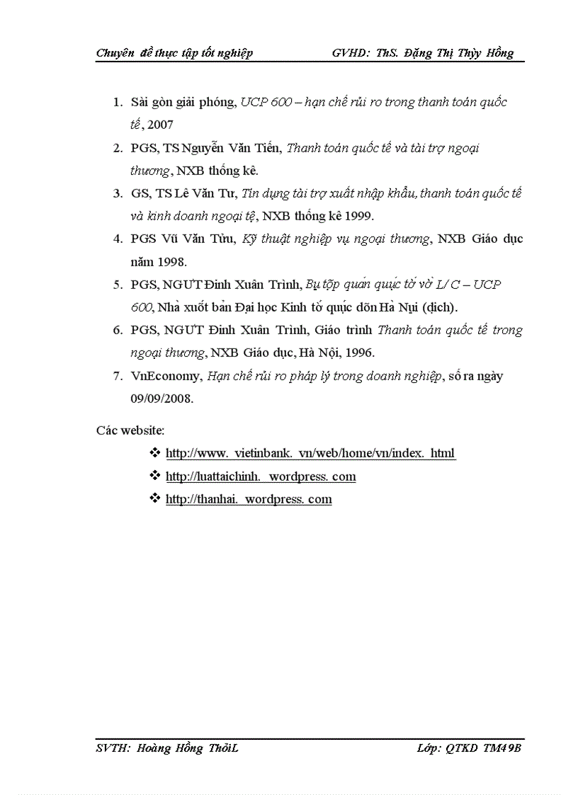 image for page Quản lý rủi ro trong các phương thức thanh toán quốc tế tại Ngân hàng Công thương Việt Nam chi nhánh Ba Đình