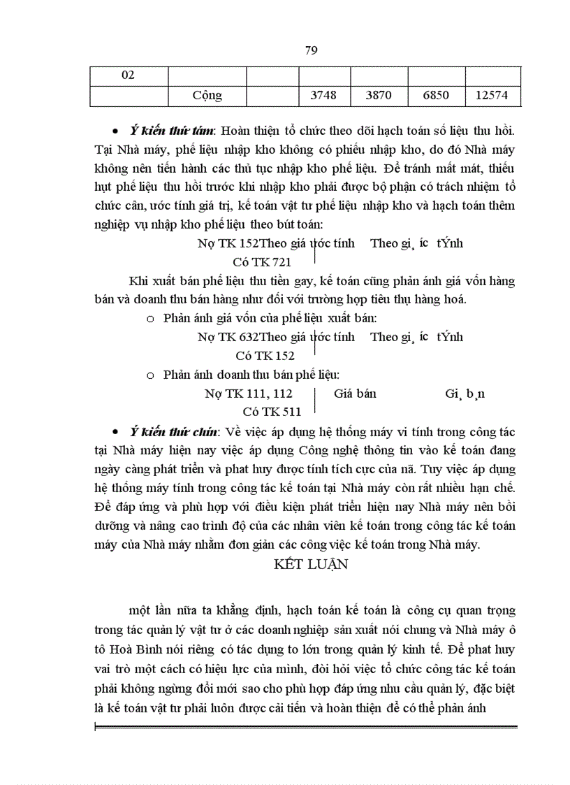 image for page Hoàn thiện công tác kế toán nguyên vật liệu và công cụ dụng cụ tại Nhà máy ô tô Hòa Bình 1
