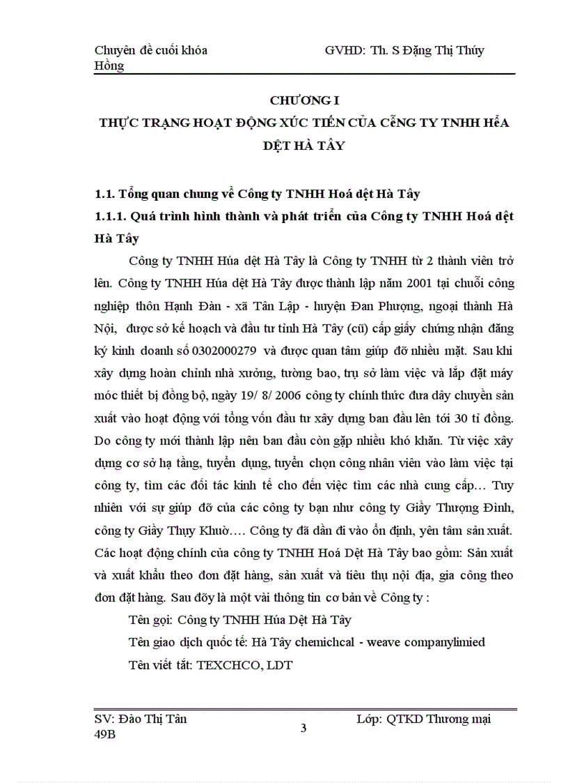 image for page Giải pháp nâng cao hiệu quả hoạt động xúc tiến của Công ty TNHH Hoá dệt Hà Tây