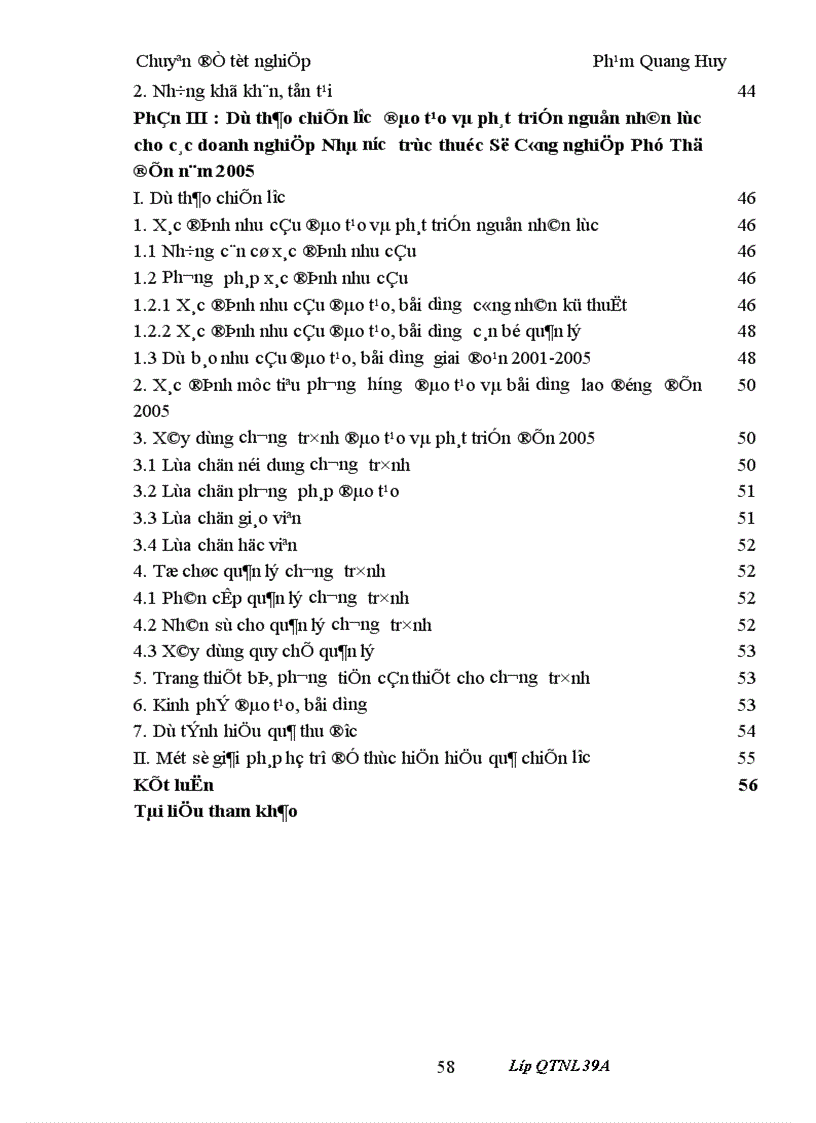 image for page Chiến lược đào tạo phát triển nguồn nhân lực cho các doanh nghiệp Nhà nước trực thuộc Sở Công nghiệp Phú Thọ đến năm 2005 1