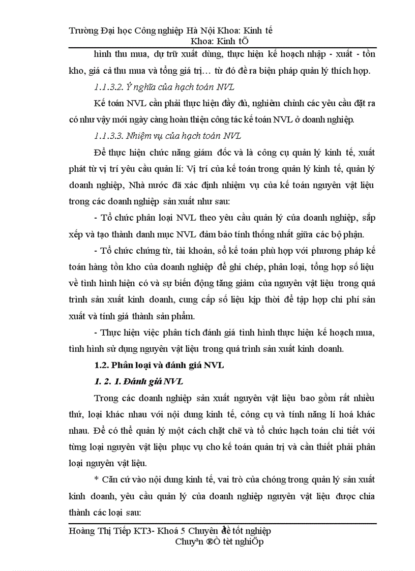 image for page Hoàn thiện công tác kế toán nguyên vật liệu tại Công ty TNHH sản xuất bao bì và dịch vụ thương mại Hà Nội 1