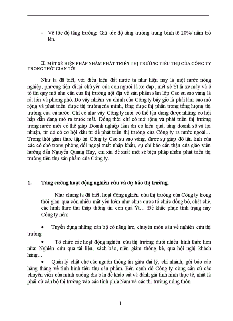 image for page Một số biện pháp nhằm phát triển thị trường tiêu thụ sản phẩm của Công ty Cao Su Sao Vàng