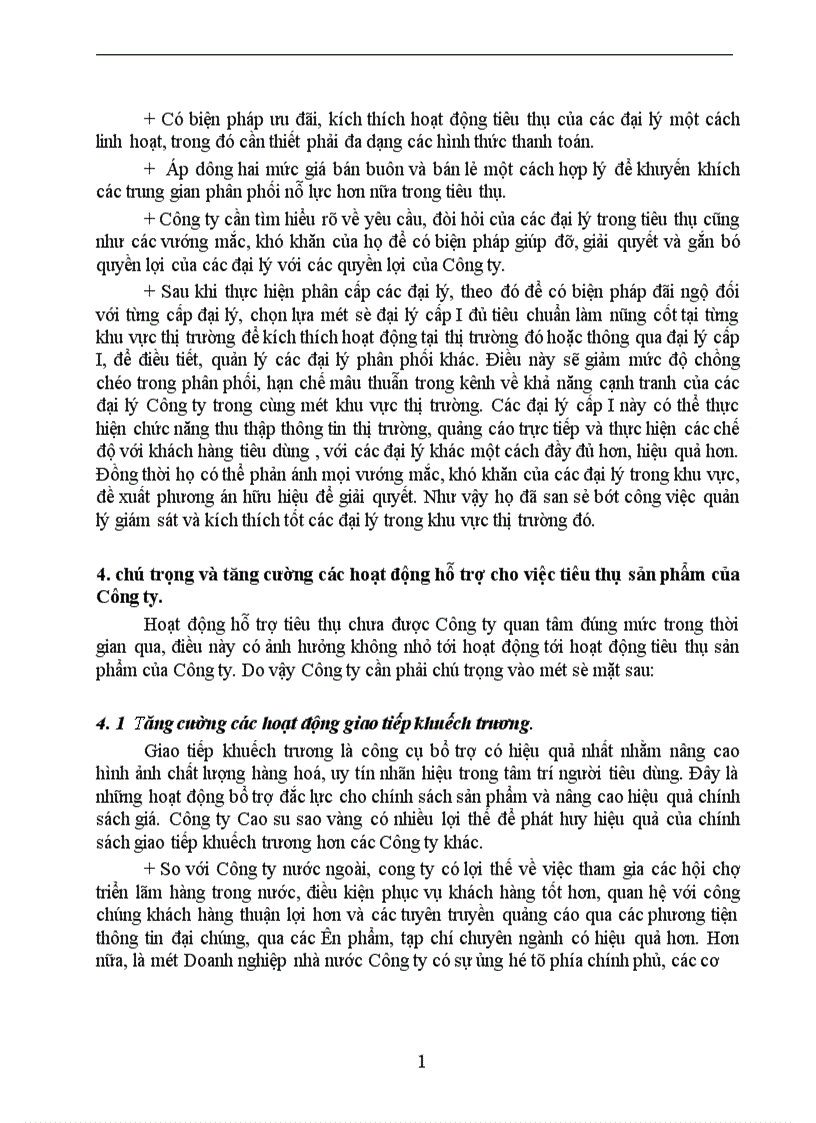 image for page Một số biện pháp nhằm phát triển thị trường tiêu thụ sản phẩm của Công ty Cao Su Sao Vàng