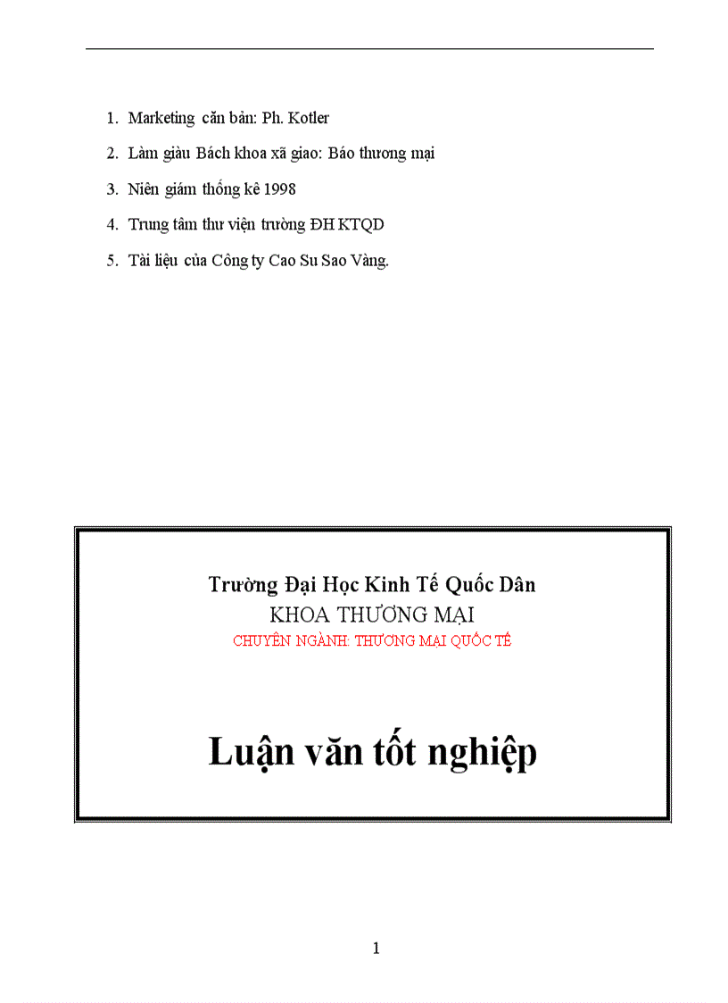 image for page Một số biện pháp nhằm phát triển thị trường tiêu thụ sản phẩm của Công ty Cao Su Sao Vàng