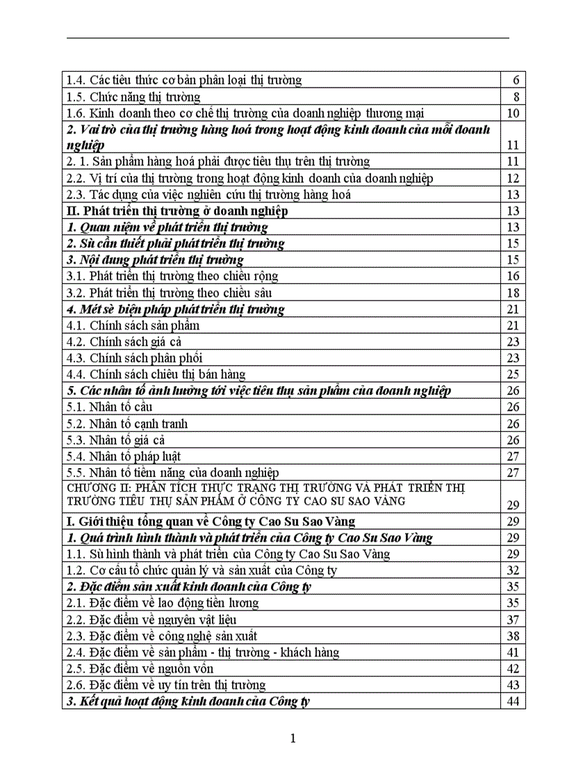 image for page Một số biện pháp nhằm phát triển thị trường tiêu thụ sản phẩm của Công ty Cao Su Sao Vàng