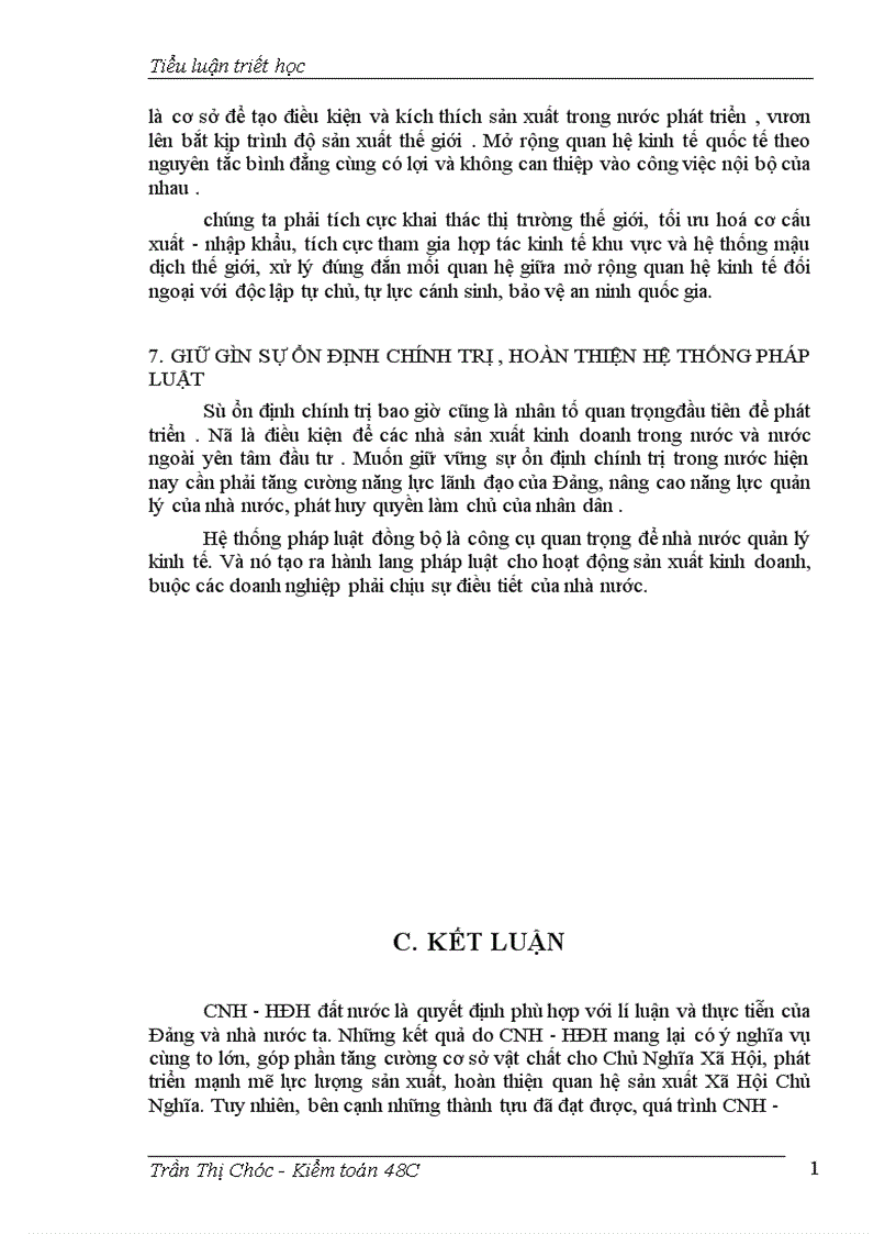 image for page Công nghiệp hoá hiện đại hoá Thực trạng và giải pháp ở nước ta hiện nay