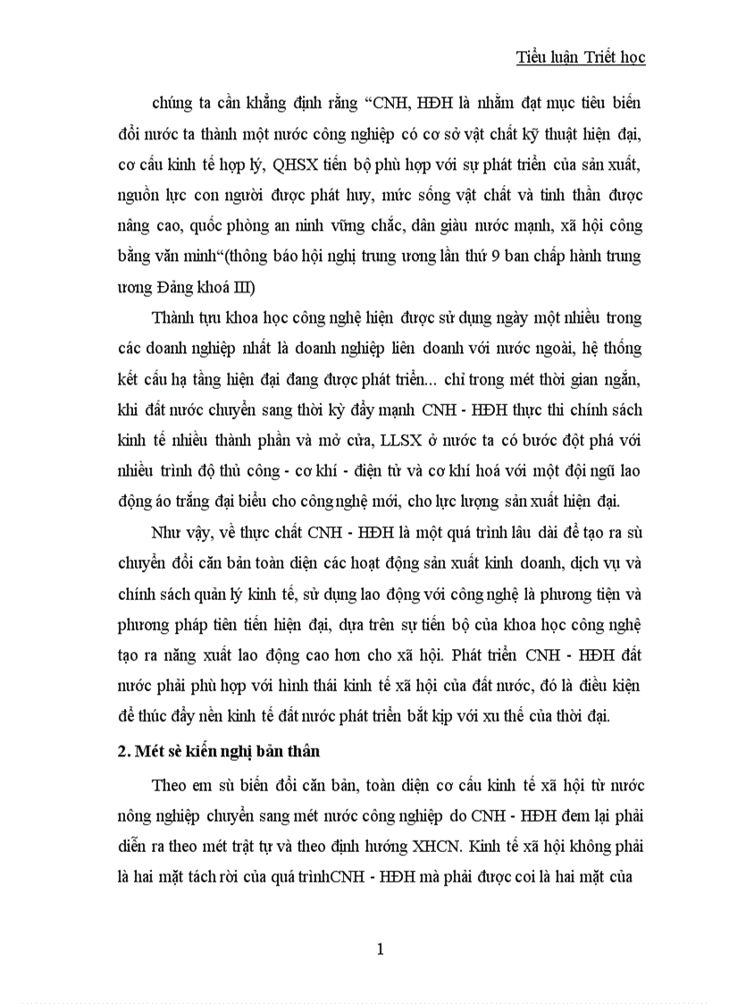 image for page CNH HĐH và vai trò của nó trong sự nghiệp xây dựng chủ nghĩa xã hội ở nước ta