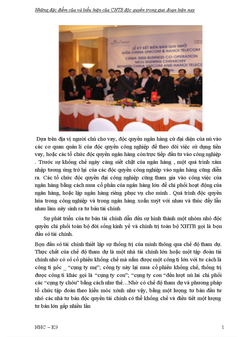 image for page Những đặc điểm của và biểu hiện của CNTB độc quyền trong giai đoạn hiện nay