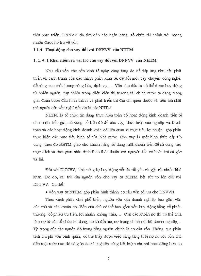 image for page Nâng cao chất lượng cho vay đối với doanh nghiệp nhỏ và vừa của ngân hàng thương mại cổ phần Ngoại thương Việt Nam chi nhánh Hà Nội