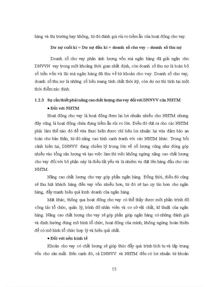 image for page Nâng cao chất lượng cho vay đối với doanh nghiệp nhỏ và vừa của ngân hàng thương mại cổ phần Ngoại thương Việt Nam chi nhánh Hà Nội