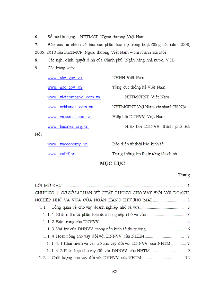 image for page Nâng cao chất lượng cho vay đối với doanh nghiệp nhỏ và vừa của ngân hàng thương mại cổ phần Ngoại thương Việt Nam chi nhánh Hà Nội