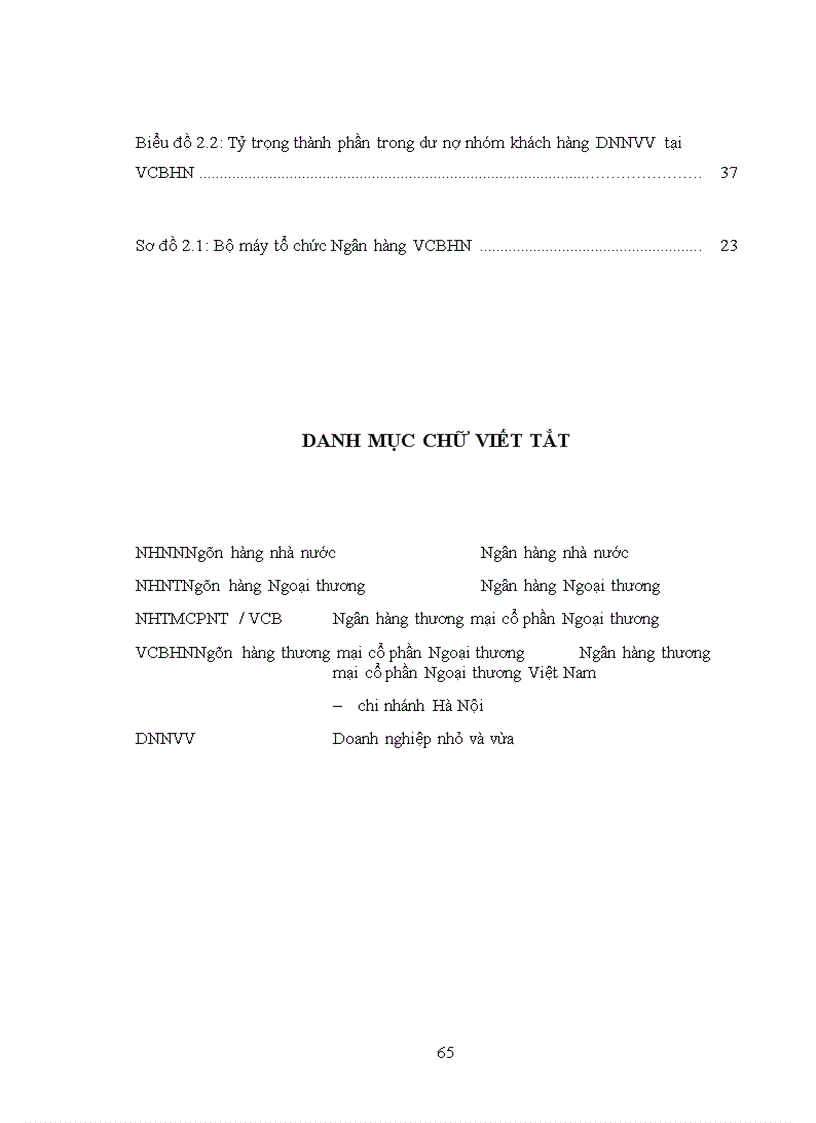 image for page Nâng cao chất lượng cho vay đối với doanh nghiệp nhỏ và vừa của ngân hàng thương mại cổ phần Ngoại thương Việt Nam chi nhánh Hà Nội