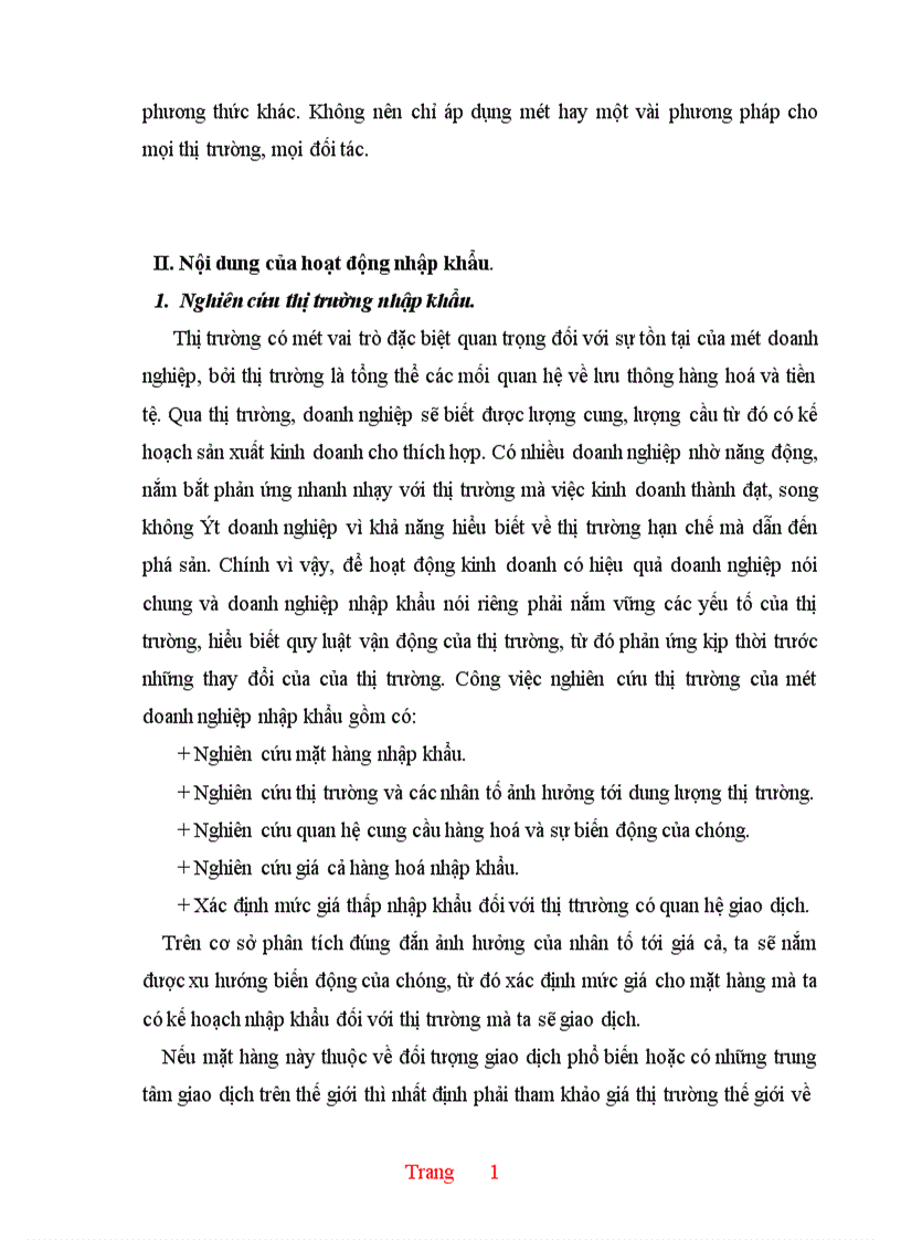 image for page Thực trạng và một số giải pháp hoàn thiện hoạt động nhập khẩu ở Công ty XNK và kỹ thuật bao bì