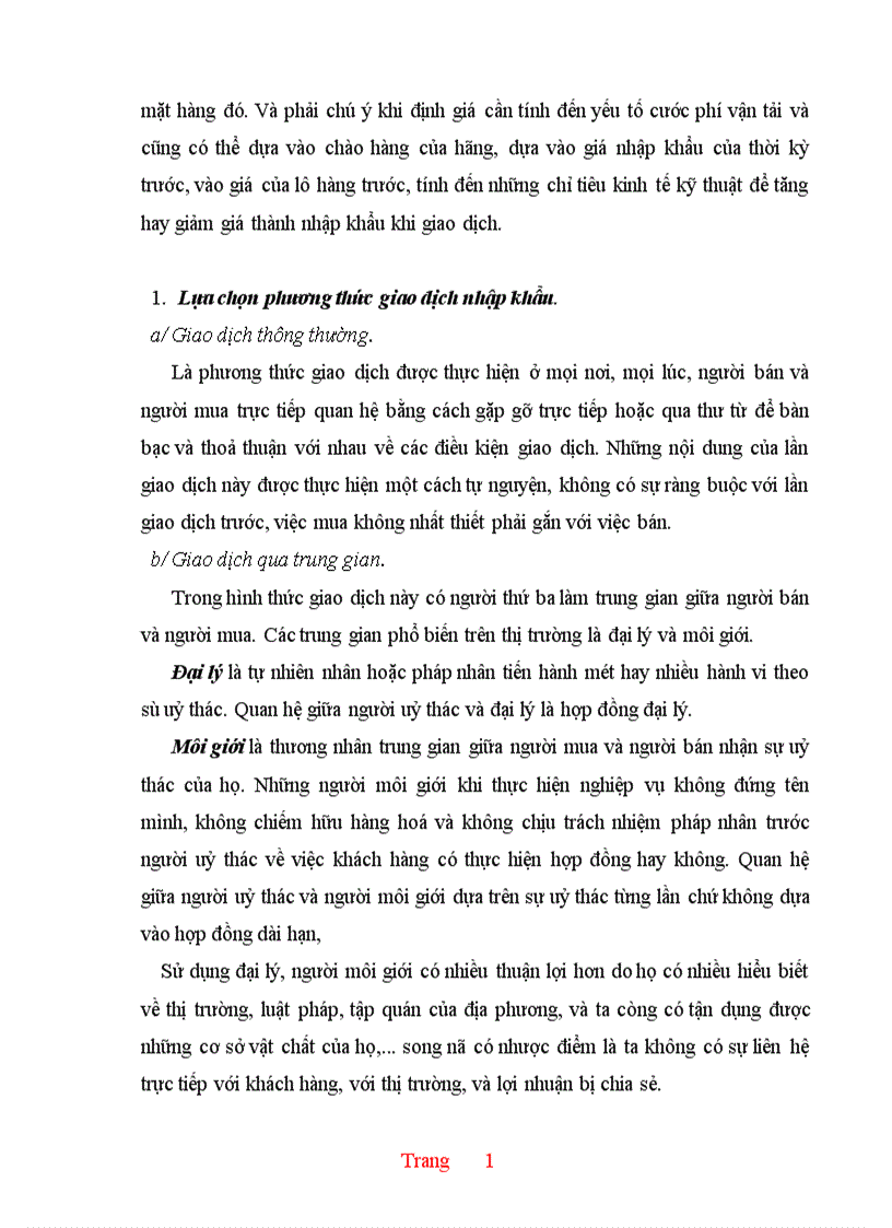 image for page Thực trạng và một số giải pháp hoàn thiện hoạt động nhập khẩu ở Công ty XNK và kỹ thuật bao bì