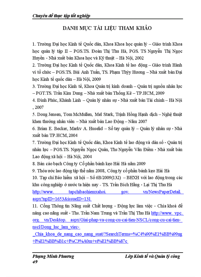 image for page Hoàn thiện các công cụ kinh tế trong tạo động lực cho người lao động tại Công ty Cổ phần Bánh kẹo Hải Hà