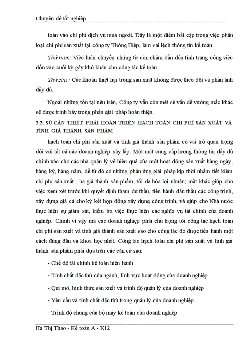 image for page Hoàn thiện hạch toán chi phí sản xuất và tính giá thành sản phẩm xây lắp tại công ty TNHH Thông Hiệp 1