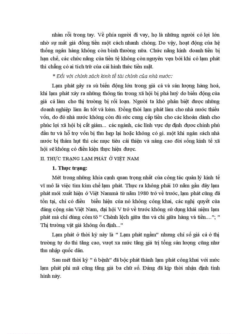 image for page Lạm phát và biện pháp khắc phục ở Việt Nam