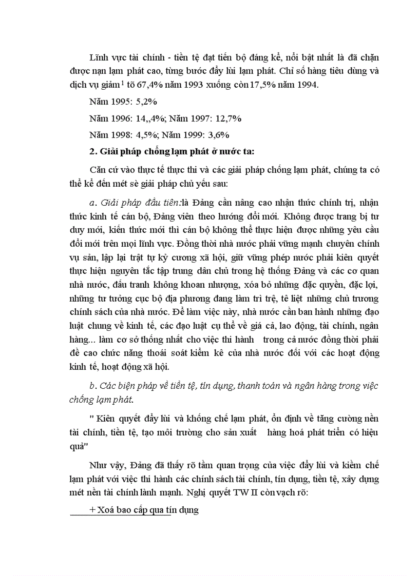 image for page Lạm phát và biện pháp khắc phục ở Việt Nam