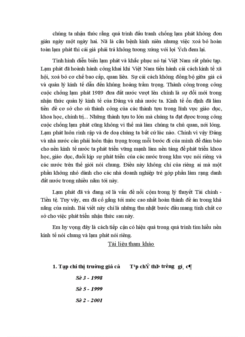 image for page Lạm phát và biện pháp khắc phục ở Việt Nam