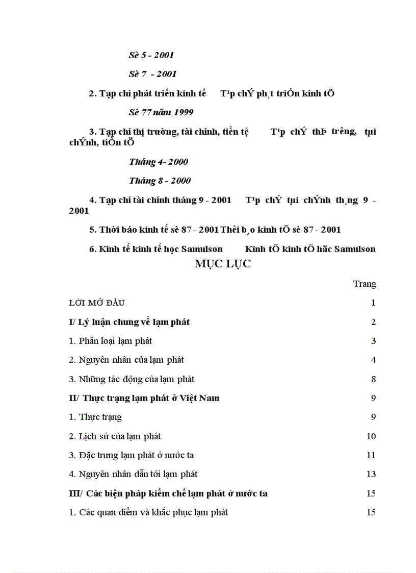 image for page Lạm phát và biện pháp khắc phục ở Việt Nam