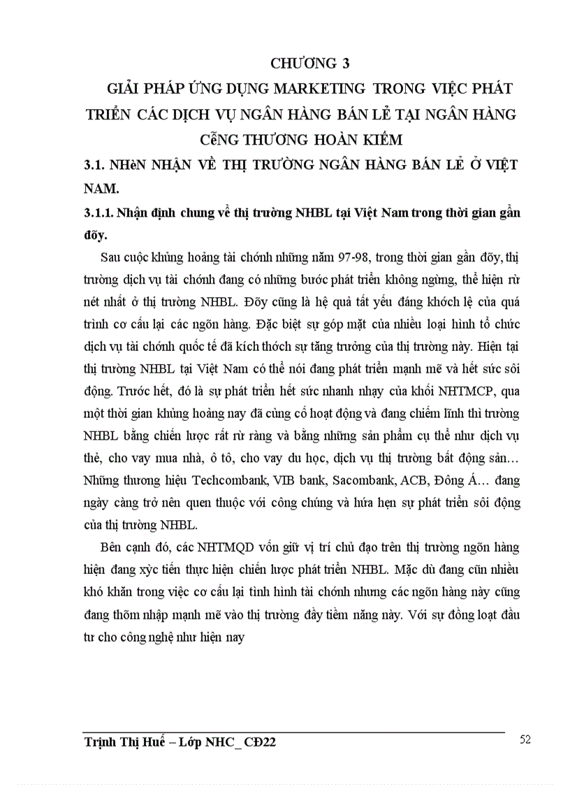 image for page Giải pháp ứng dụng Marketing trong việc phát triển các dịch vụ ngân hàng bán lẻ tại Ngân hàng Công Thương Hoàn Kiếm