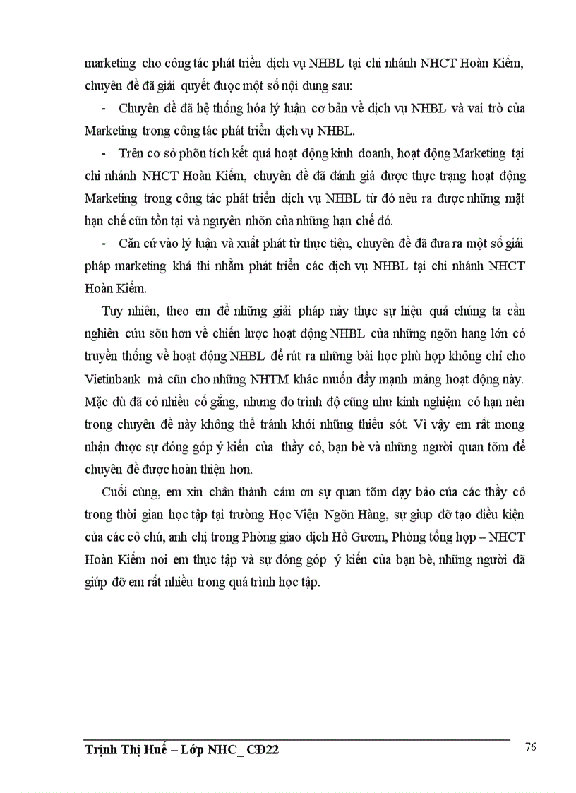 image for page Giải pháp ứng dụng Marketing trong việc phát triển các dịch vụ ngân hàng bán lẻ tại Ngân hàng Công Thương Hoàn Kiếm