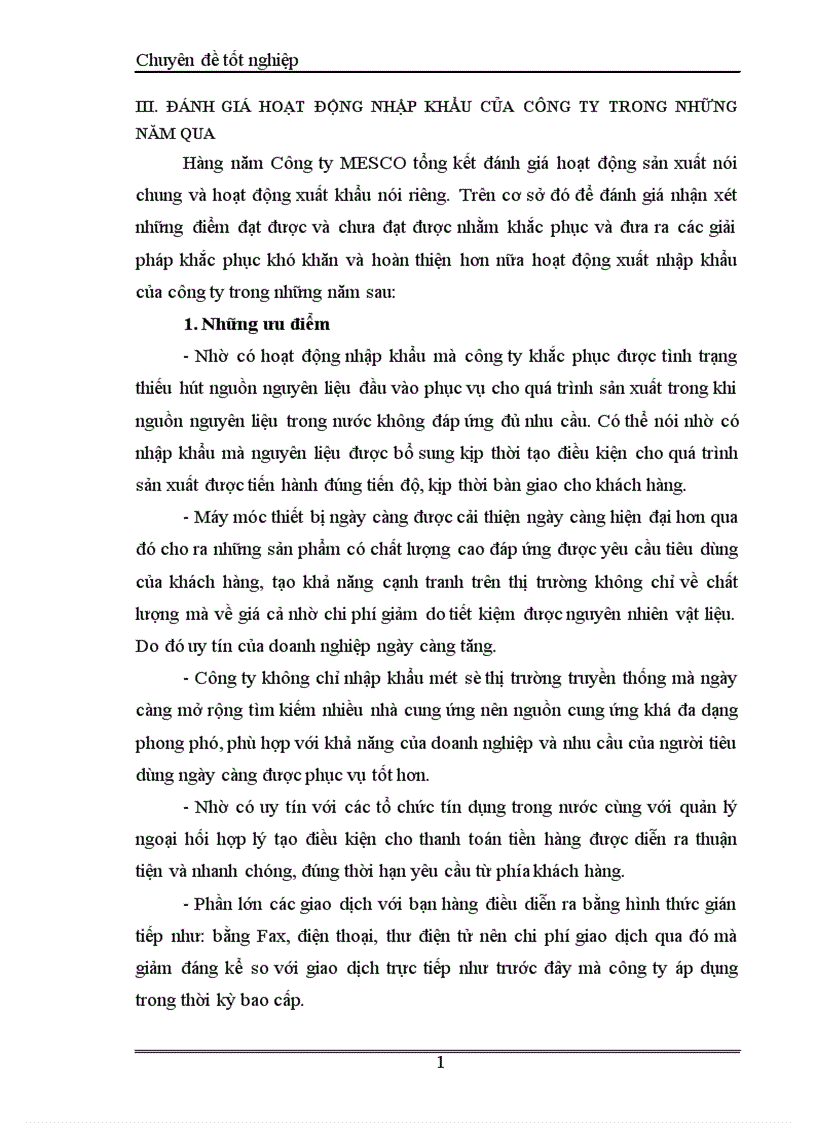 image for page Một số giải pháp nhằm hoàn thiện hoạt động nhập khẩu của Công ty MESCO