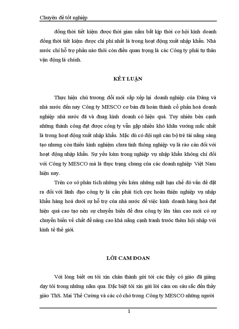 image for page Một số giải pháp nhằm hoàn thiện hoạt động nhập khẩu của Công ty MESCO