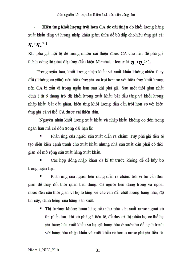 image for page Các nguồn tài trợ thâm hụt cán cân vãng lai
