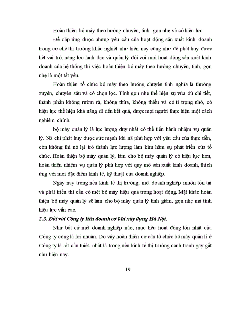 image for page Hoàn thiện cơ cấu tổ chức bộ máy quản lý tại Công ty liên doanh cơ khí xây dựng