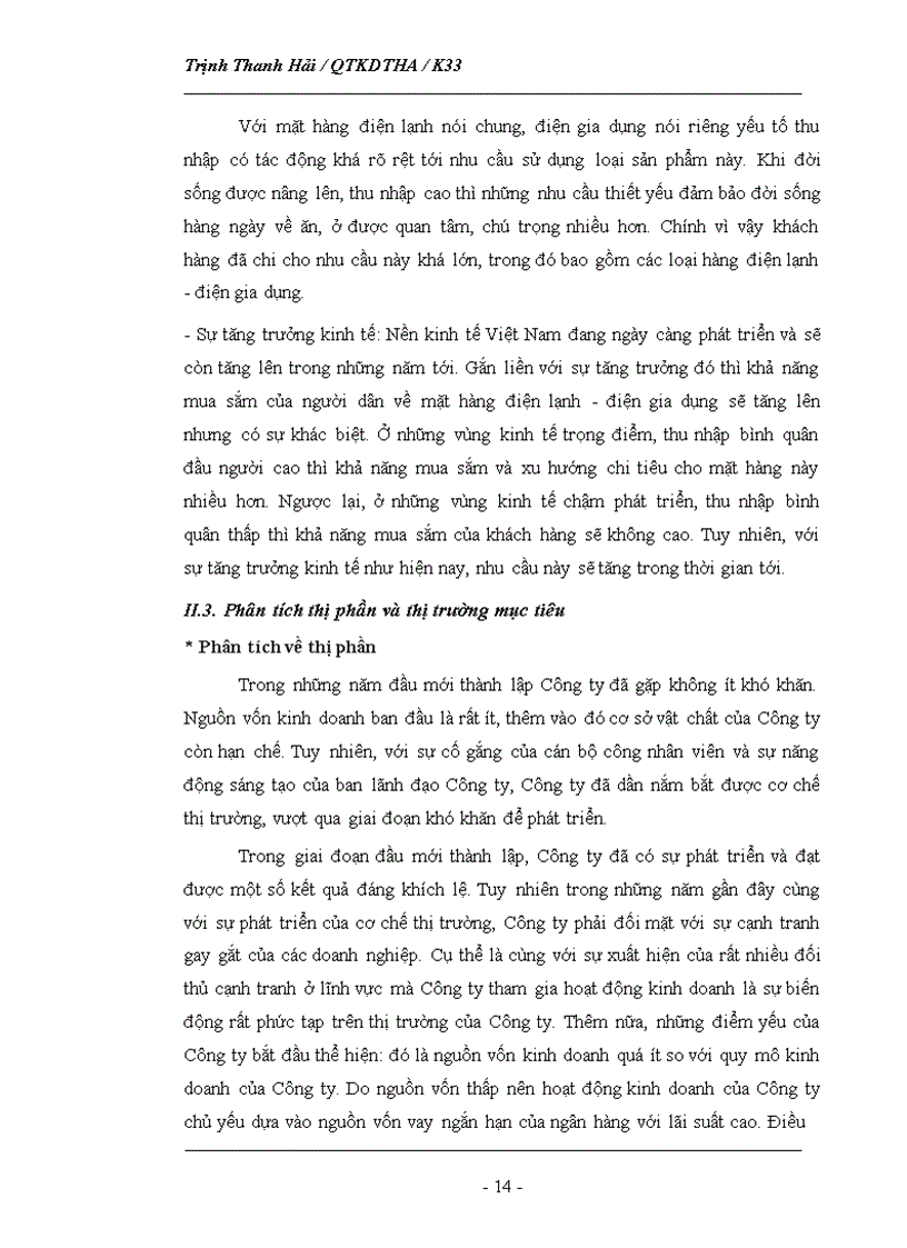 image for page Phân tích tình hình thị trường của Công ty TNHH Hasa