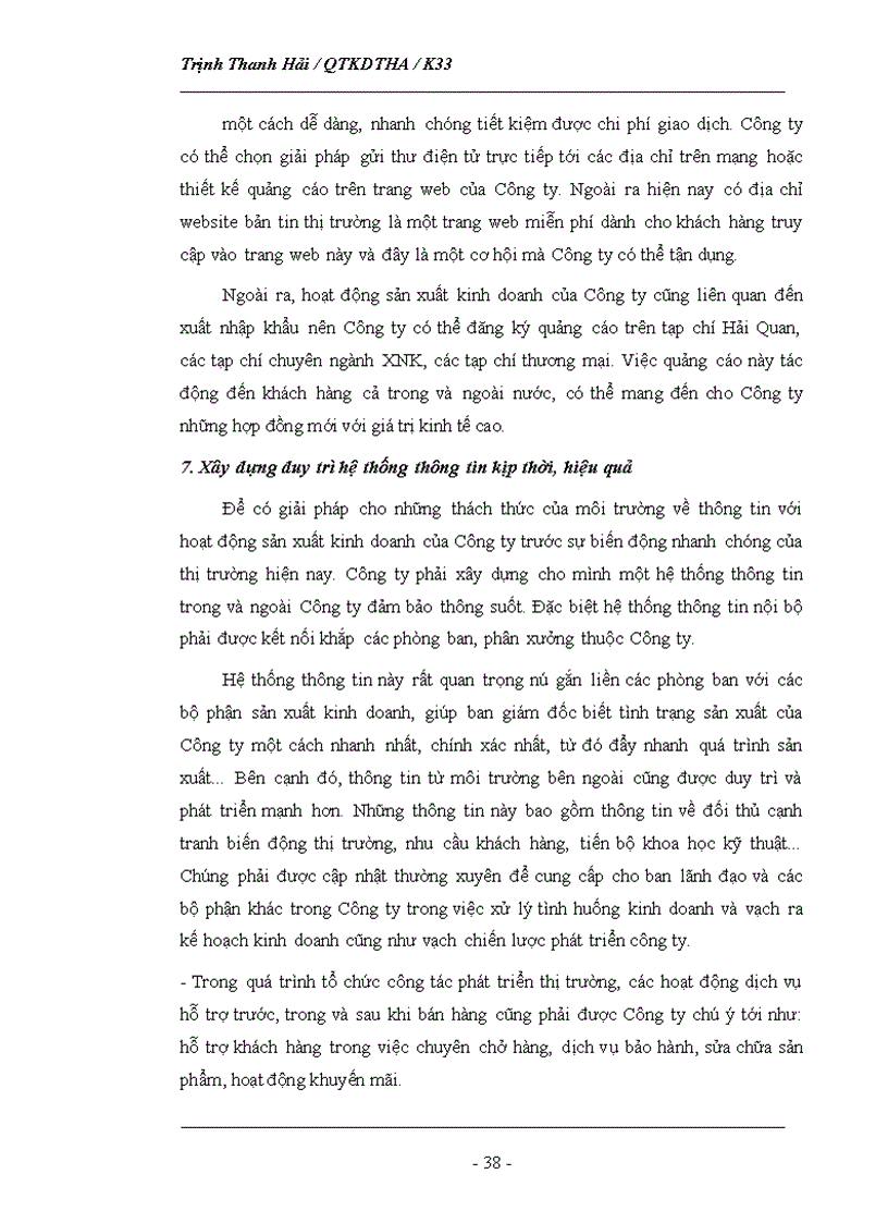 image for page Phân tích tình hình thị trường của Công ty TNHH Hasa