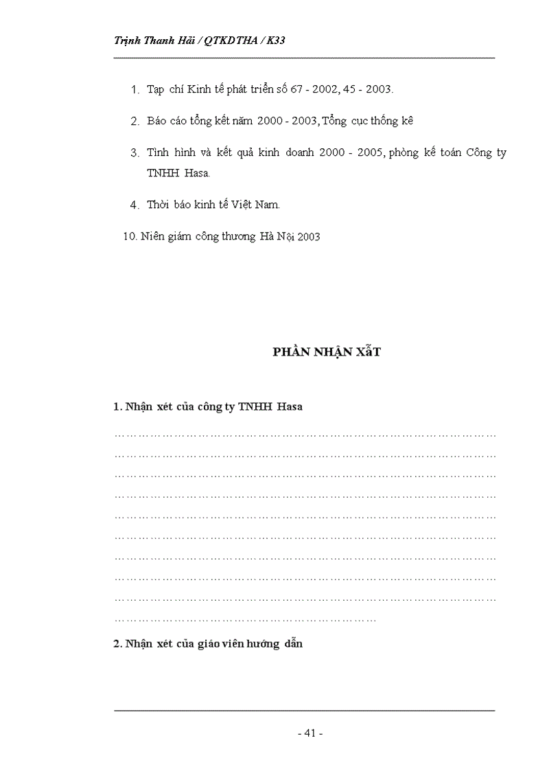 image for page Phân tích tình hình thị trường của Công ty TNHH Hasa