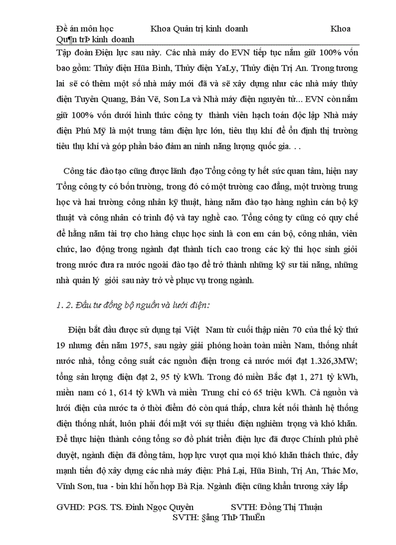 image for page Hiệu quả đầu tư phát triển của Tổng Công ty Điện Lực Việt Nam EVN 1