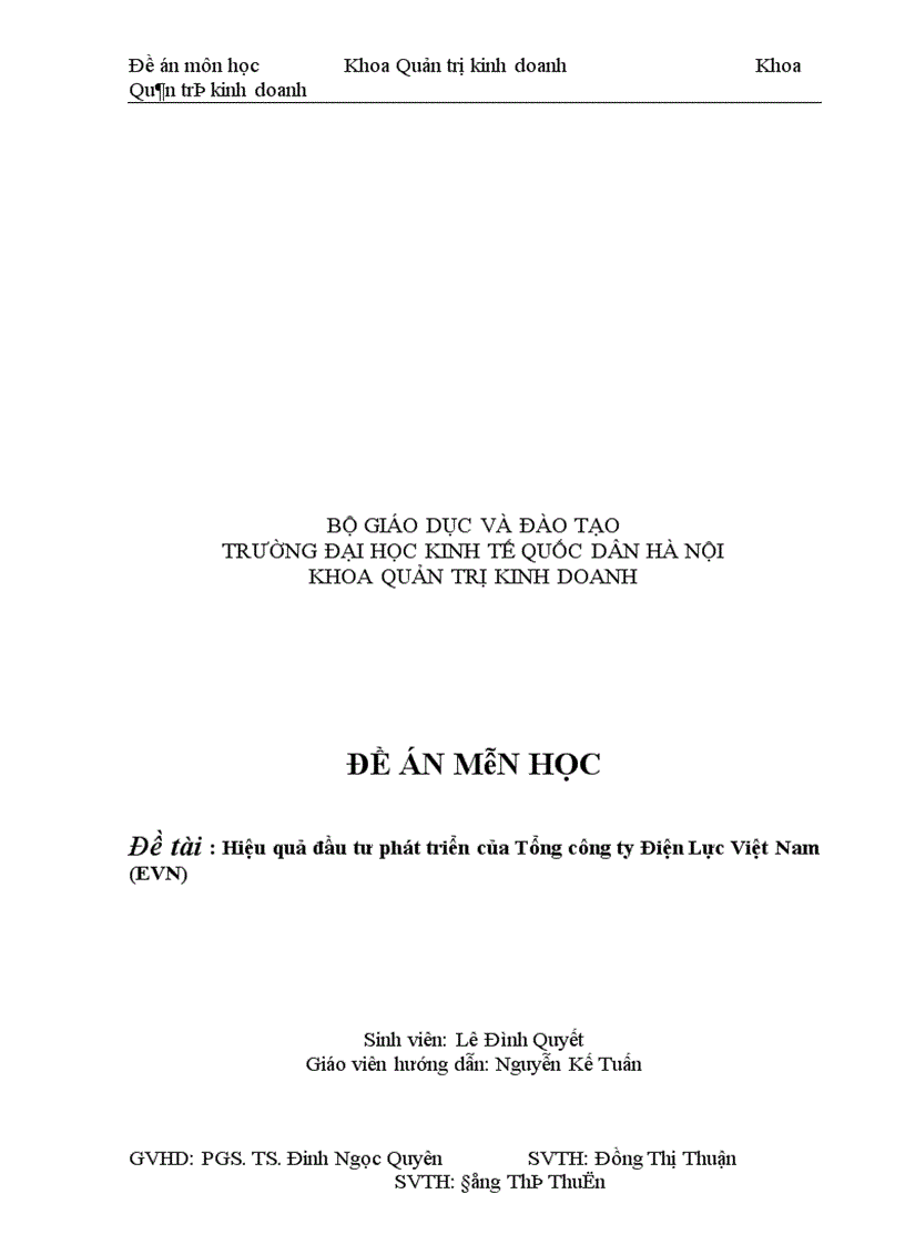 image for page Hiệu quả đầu tư phát triển của Tổng Công ty Điện Lực Việt Nam EVN 1