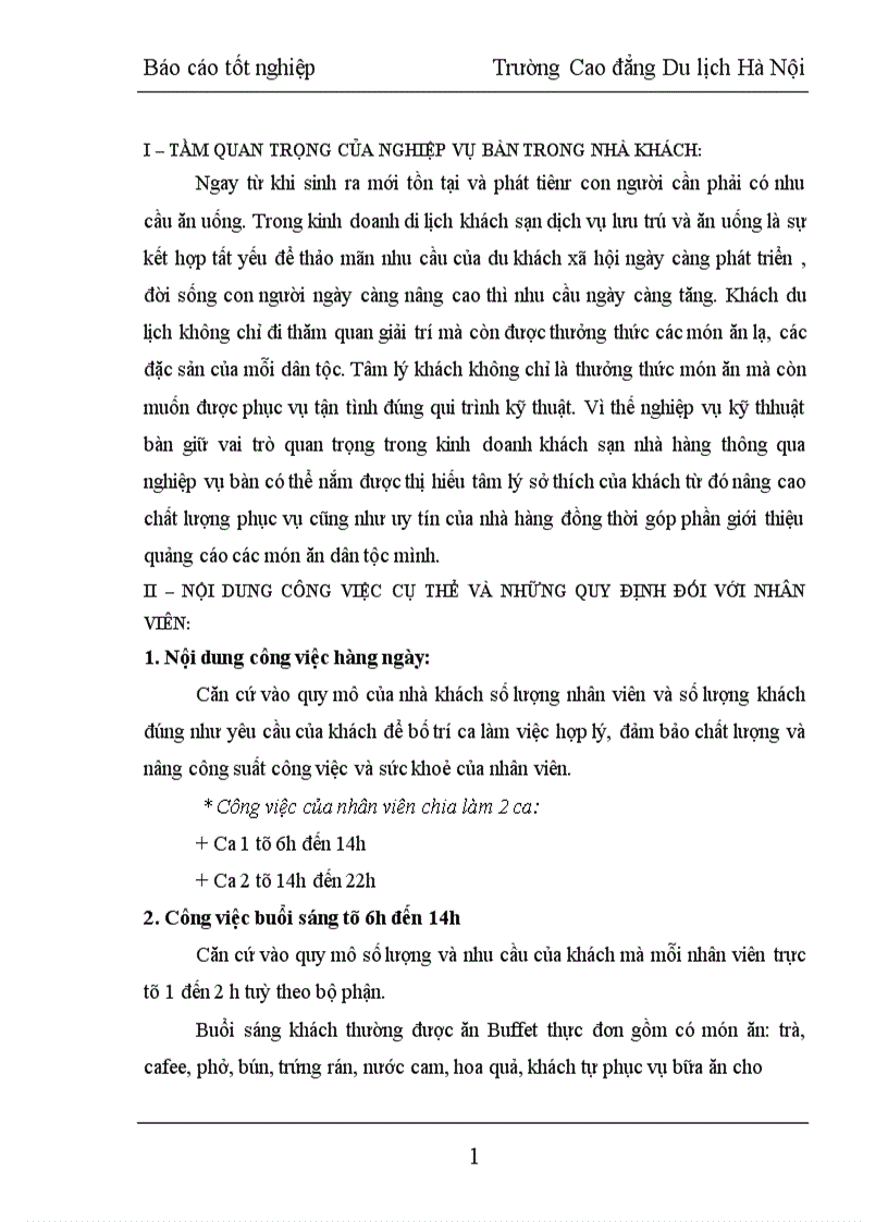 image for page Báo cáo tốt nghiệp Trường Cao đẳng Du lịch Hà Nội