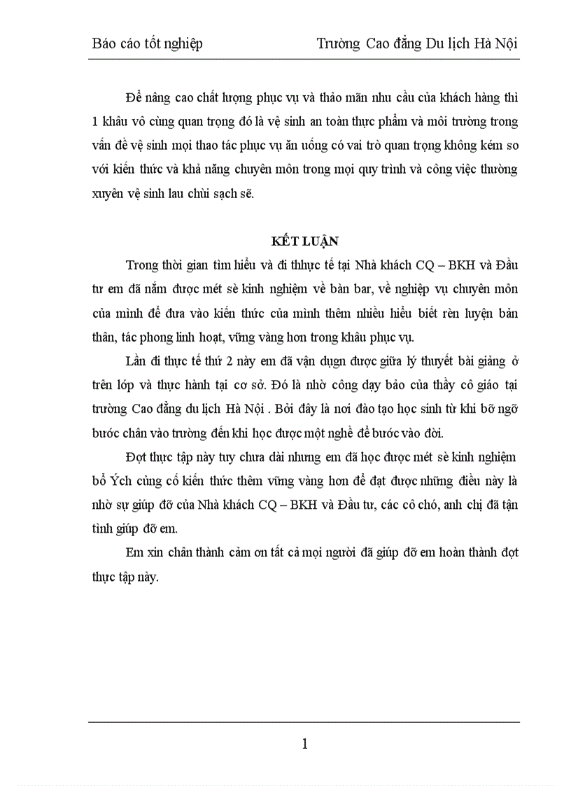 image for page Báo cáo tốt nghiệp Trường Cao đẳng Du lịch Hà Nội