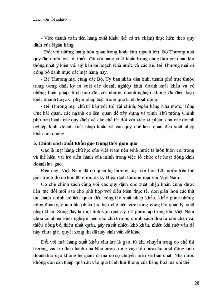 image for page Thực trạng và biện pháp thúc đẩy hoạt động xuất khẩu gạo ở Công ty Lương Thực Cấp I Lương Yên