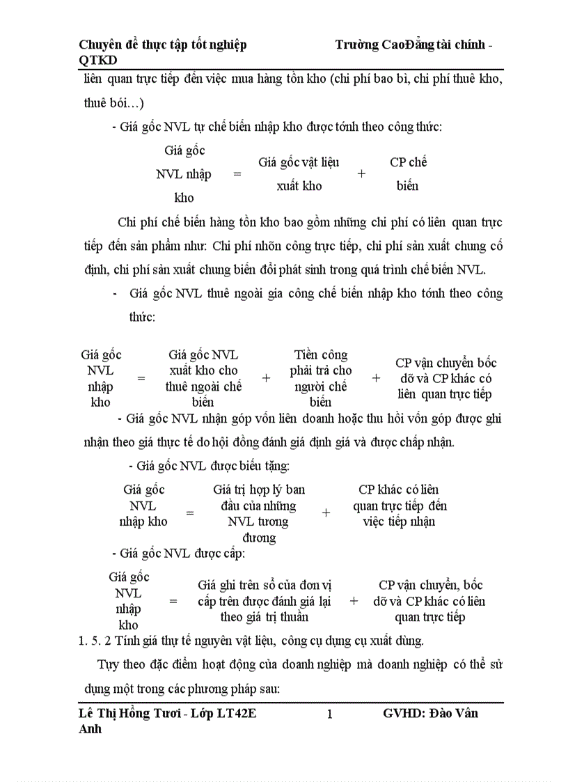 image for page Thực trạng kế toán nguyên vật liệu tại Công ty RFTECH VIỆT NAM
